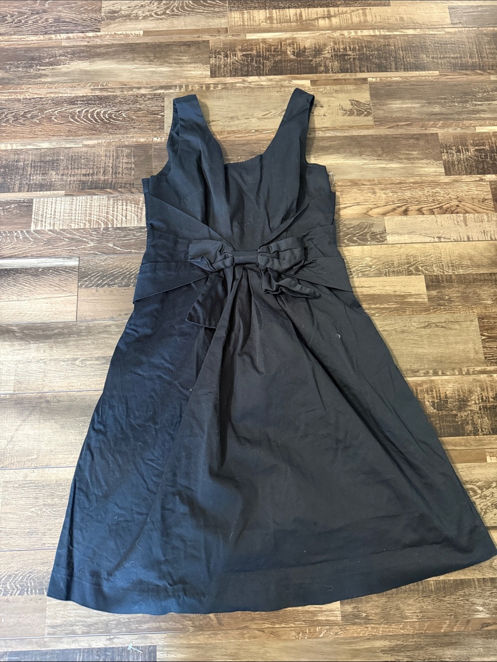 kate spade Black Sleeveless Bow-Waist A-Line Dress - Black